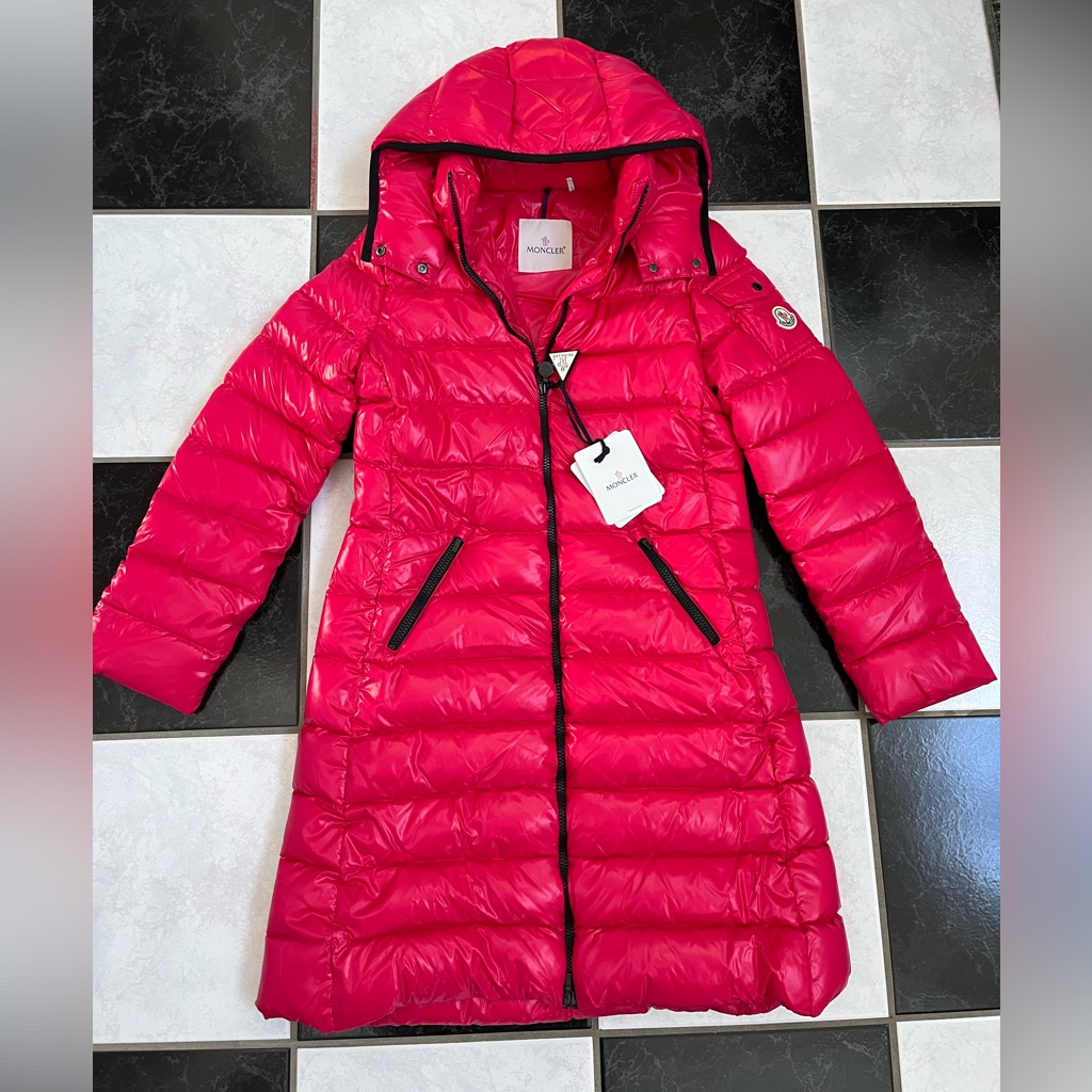 Nwt 100 Auth Moncler Big Kids Moka Hooded Down Jacket Sz 14